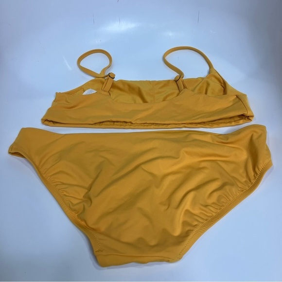 Athleta Scoop Bikini in mustard yellow size medium - Picture 8 of 8